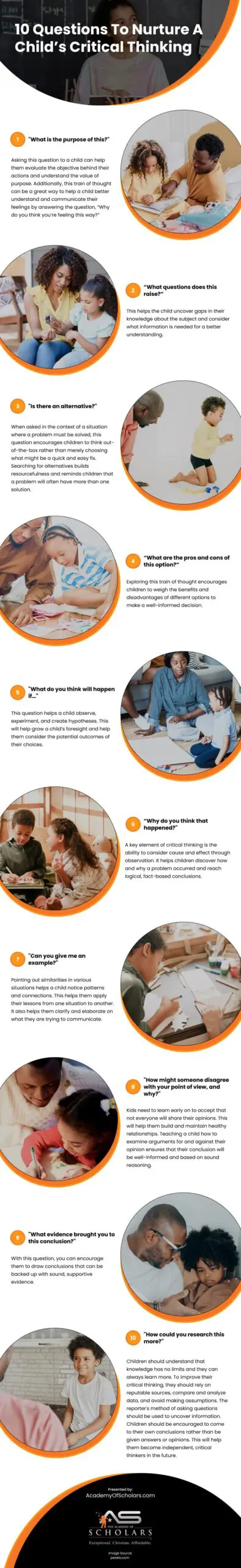10 Questions To Nurture A Child’s Critical Thinking Infographic 10 Questions To Nurture A Child’s Critical Thinking Infographic