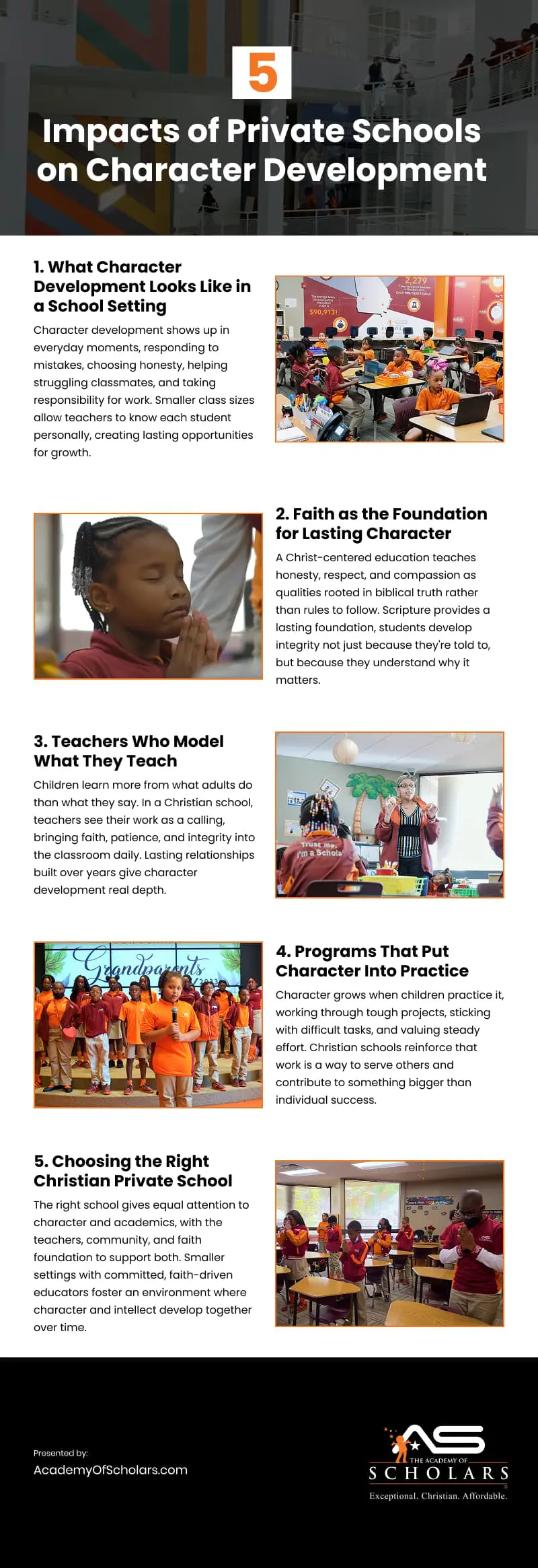 5 Impacts of Private Schools on Character Development Infographic 5 Impacts of Private Schools on Character Development Infographic